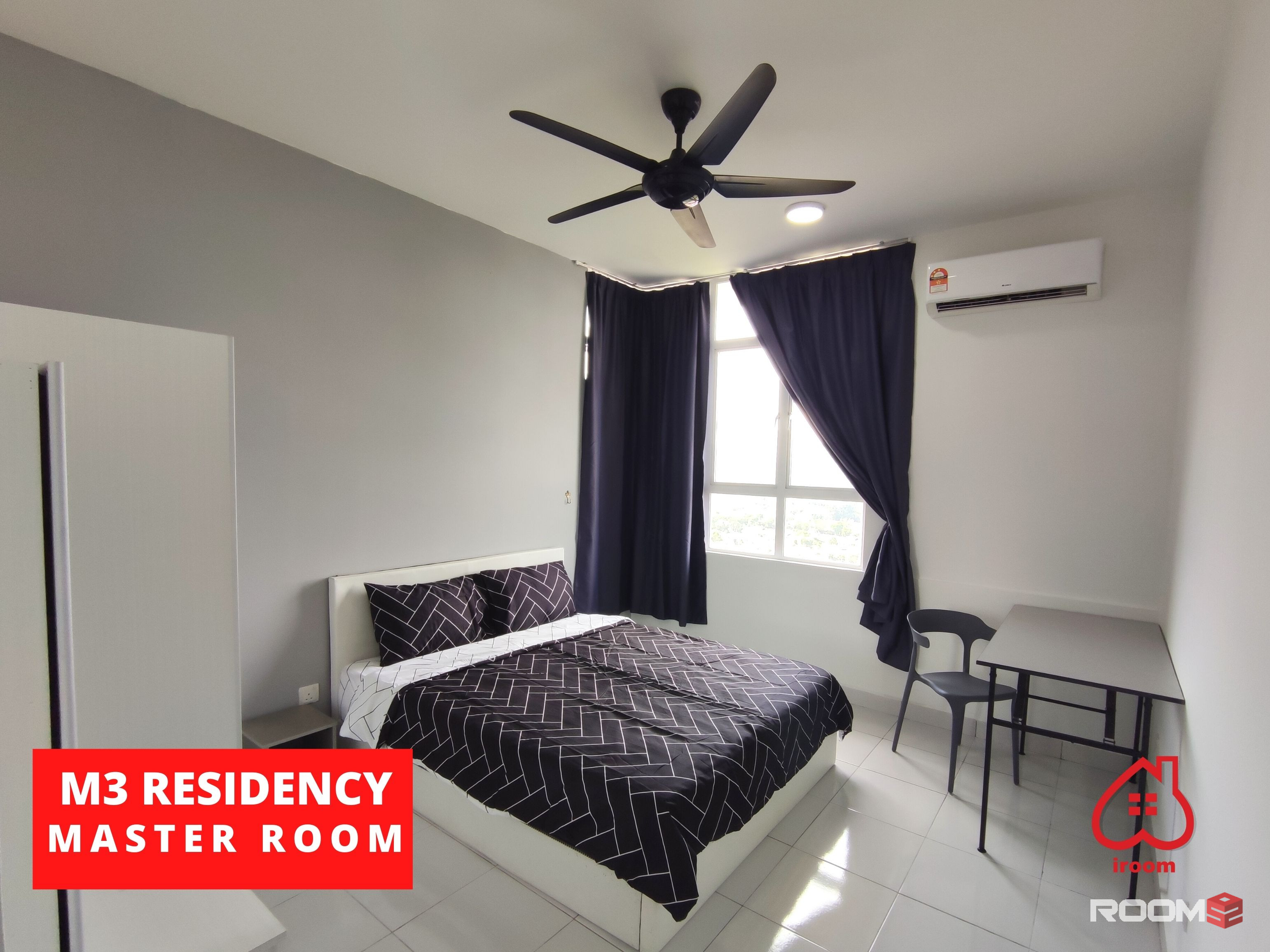 [ZERO Deposit🔥Female Unit 👧🏻] Master room for rent at M3 Residency with private 🛁bathroom