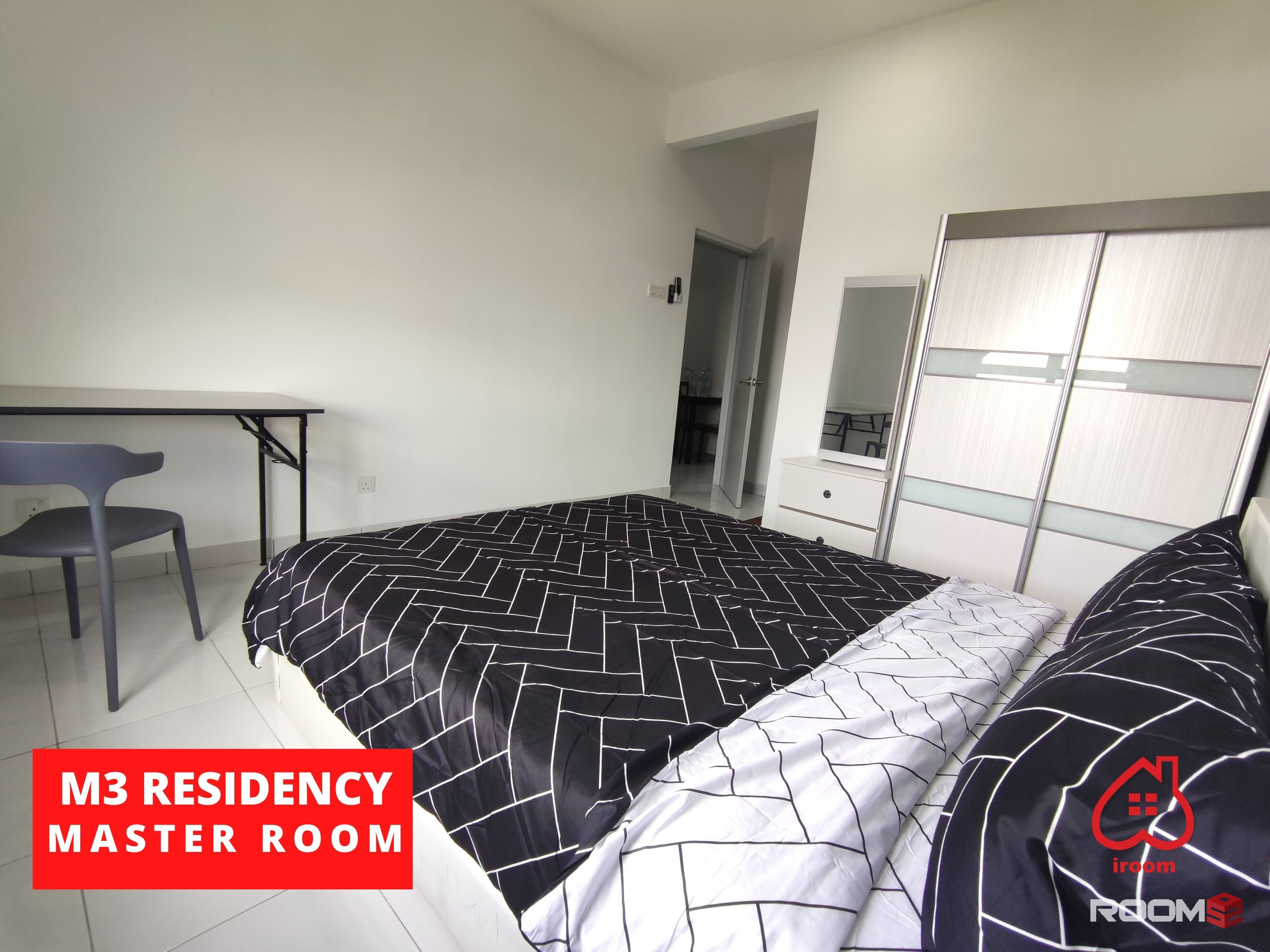 [ZERO Deposit🔥Female Unit 👧🏻] Master room for rent at M3 Residency with private 🛁bathroom