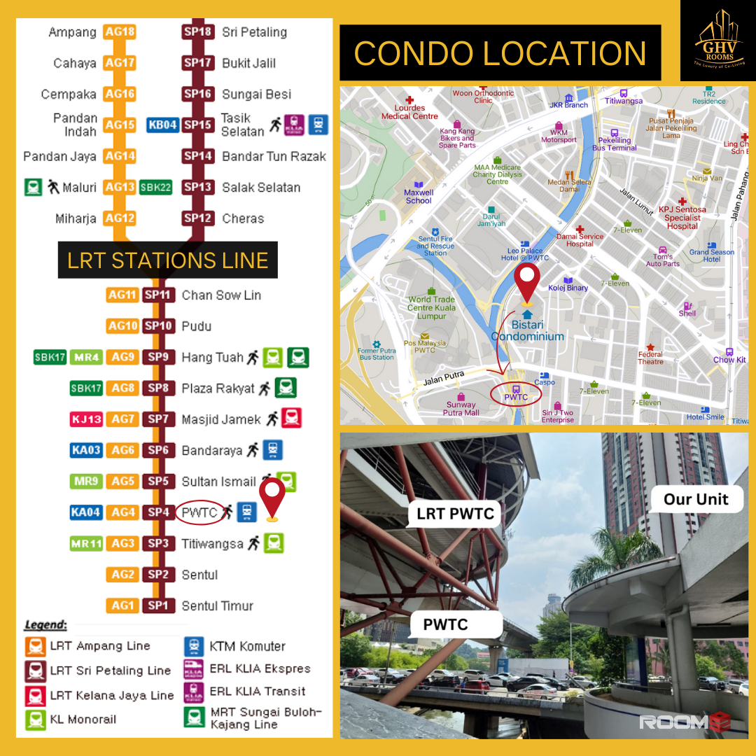 ZERO DEPOSIT✅🔥 [FEMALE SINGLE ROOM]Only 1 mins walk to LRT PWTC Station & Sunway Putra Mall [KL City Area]
