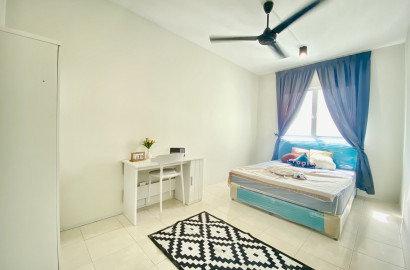 Near LRT Sri Petaling Line 🛋️ : Fully Furnished Room for Rent in Bukit Jalil📍