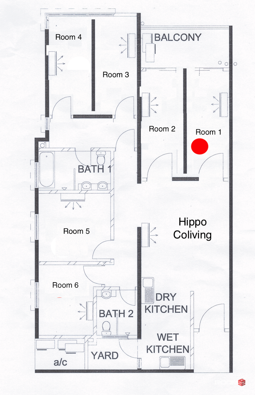 🌴 Balcony Single Room 1️⃣ in 🔆 The Park Residences, Bangsar South
