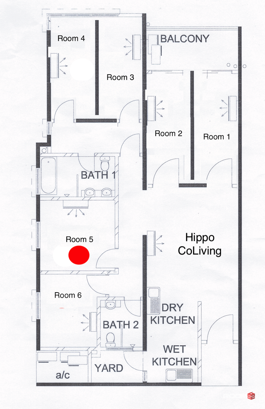 🌴 comfy Middle room for rent Bangsar South 5️⃣