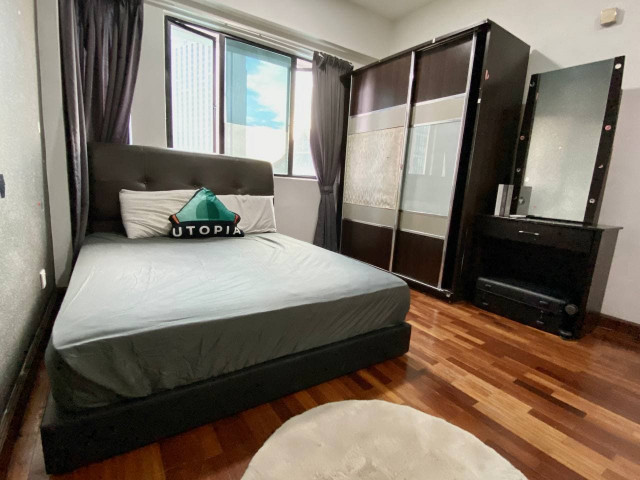 NO Deposittt Zero Deposit ❗❗ Large Full Furnished Room at Luxury Condo ✨Close to LRT PWTC, Shopping in Sunway Putra Mall🤩