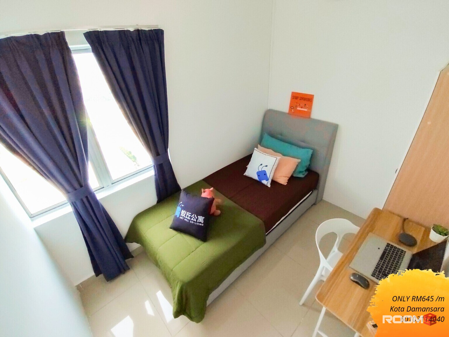 ⭐Female Unit⭐Beside Segi Uni & MRT Kota Damansara, Casa Residenza, Fully Furnish City View Single Room With Aircond, Kot
