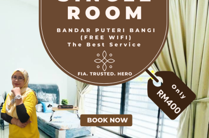 (WIFI + INCLUDE UTILITY 🔥🔥🔥 ) Bilik Sewa Bangi, Almyra, Bandar Seri Putra, Bandar Puteri Bangi, Agensi Nuklear, KUIS