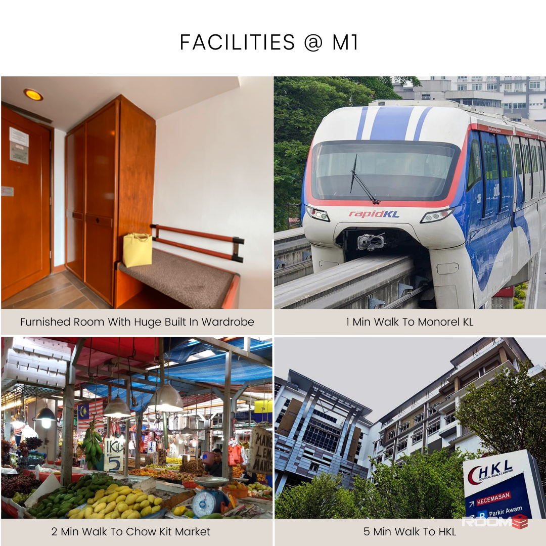Convenient Bestie ZERO DEPO Room near Monorel KL 📍👭🏻 : Excellent Transportation Links 🚄