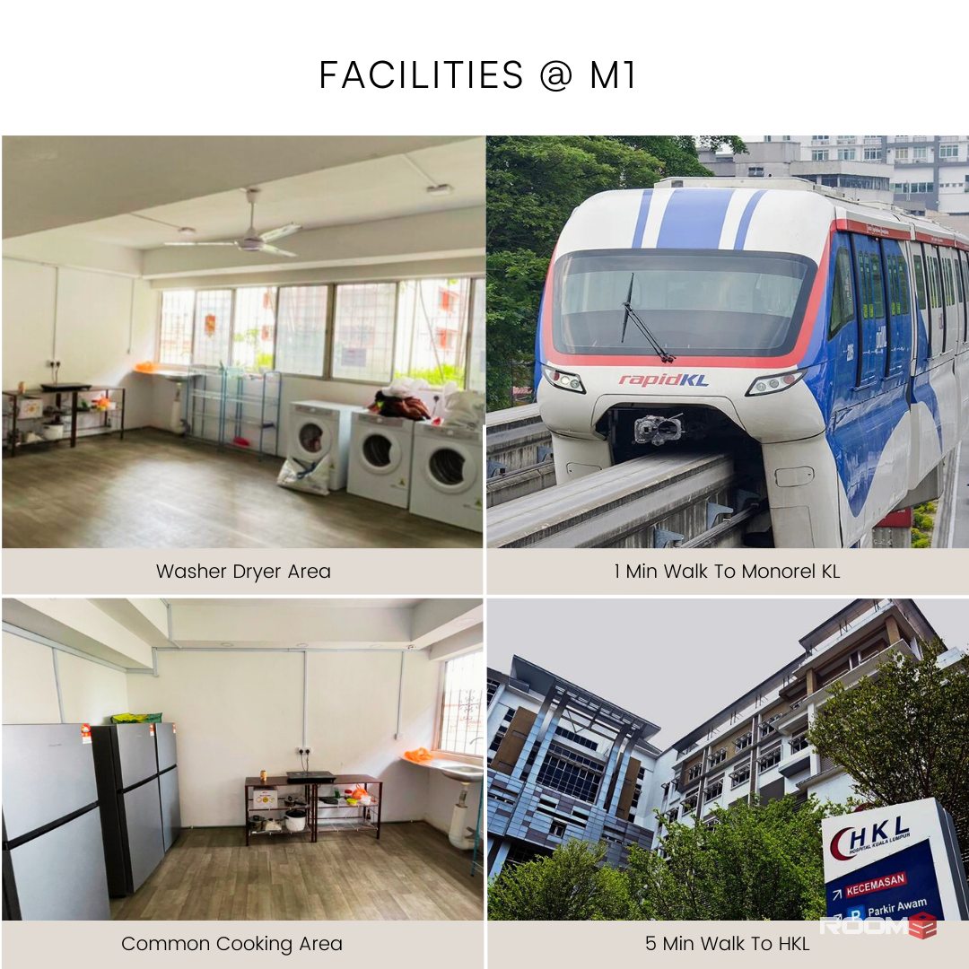 Room With Private Bathroom Chow Kit 🚽 Walking Distance To Monorel KL 🚄