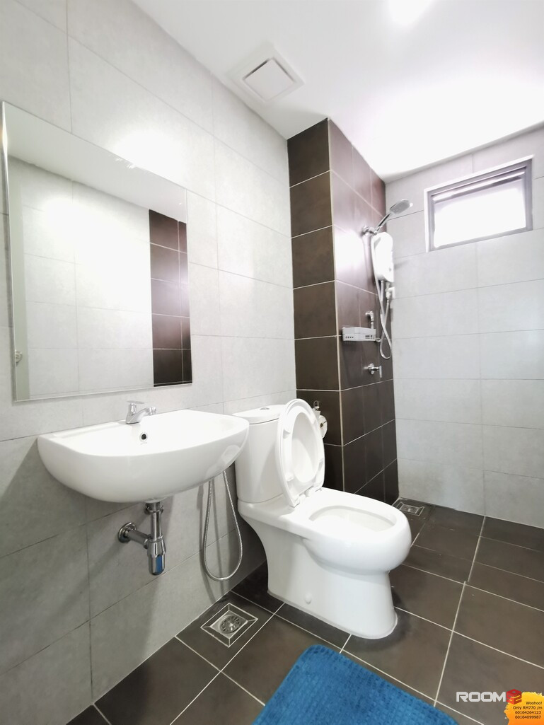 Muslim Female Fully Furnished Master bedroom at Meritus Residensi