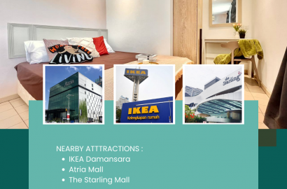 Room Rent With NO DEPOSIT 🙋🏻‍♀️ Near IKEA Damansara ❗ Can Fit 3 People 👭🏻