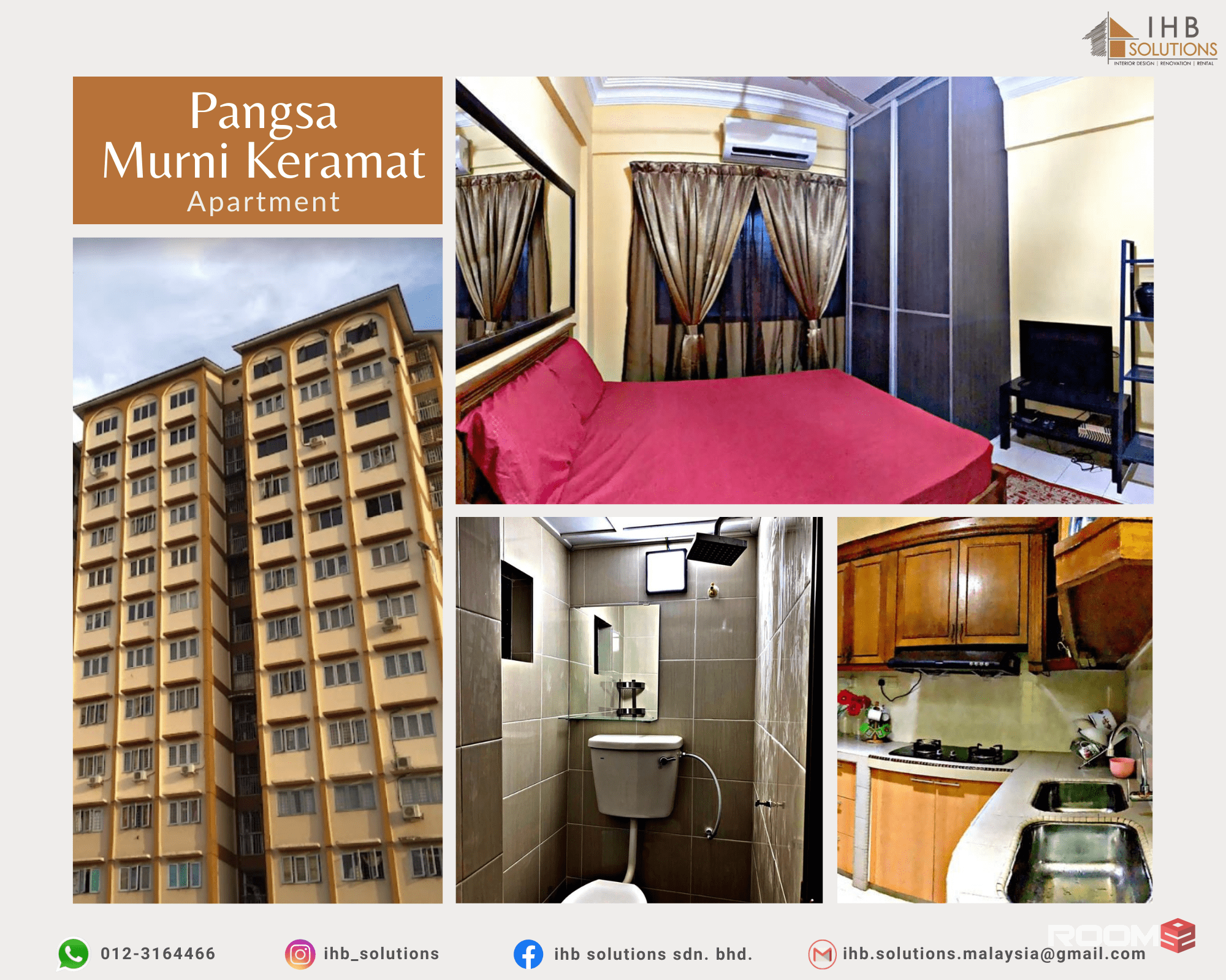 Room For Rent At Pangsapuri Murni Keramat