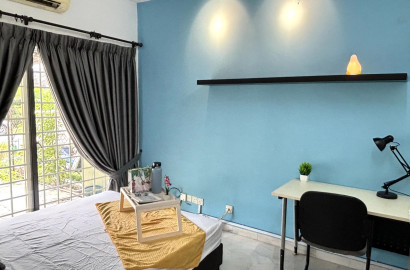 🔥Subang jaya USJ2 MEDIUM Room🔥Full Furnish NEW MEDIUM @ Near LRT / Summit / Damen