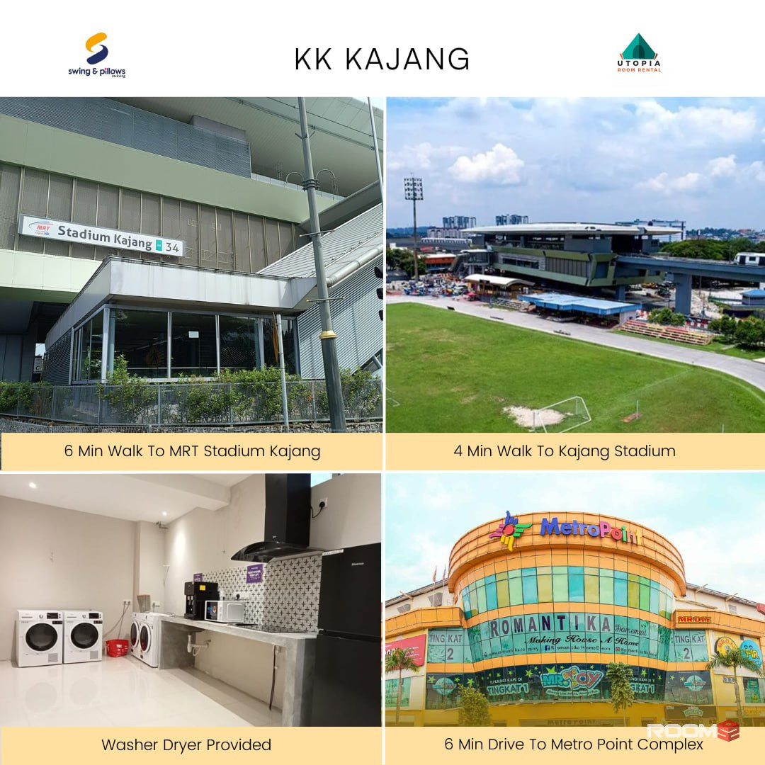 Convenient Living for Easy Transport 🚶‍♀️ Walking Distance To MRT Kajang Stadium  ⚽🏀🥅