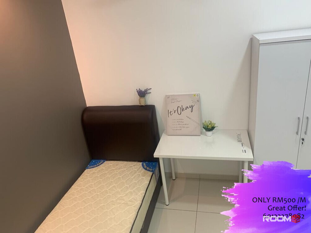ALL INCLUDED, Fully Furnished+AC FREE Single Room for RENT at Bandar Sri Sendayan, Sendayan