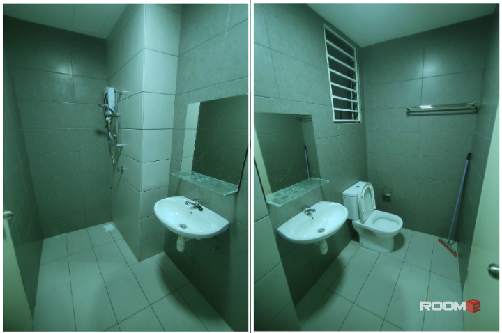 Balcony room at casa green, bukit jalil (near lrt, fully furnished, facing swimming pool good scenic view)