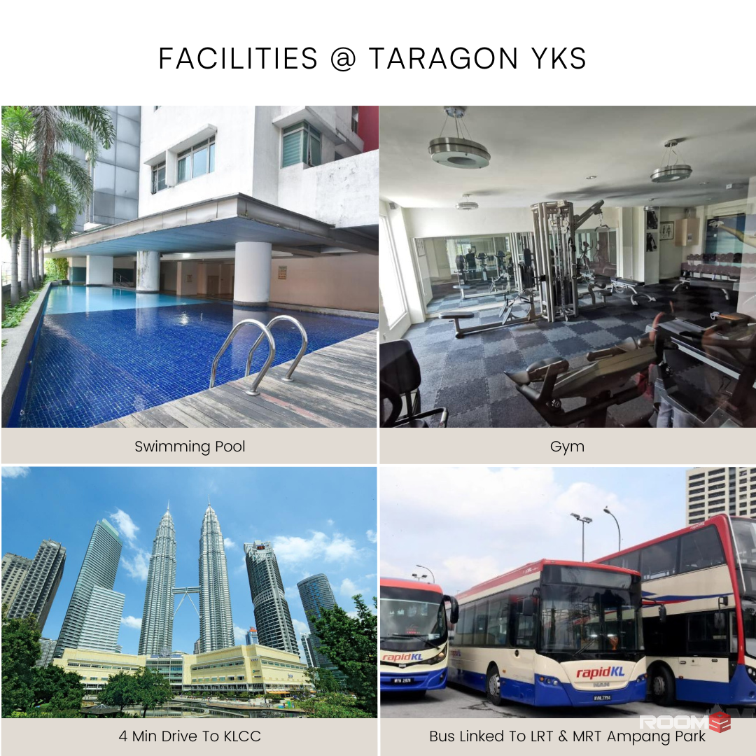 🥰🥳Zero Deposit & Move-In Ready 🛋️ : Fully Furnished Room for Rent only 06 min Ampang Park MRT & LRT🚄