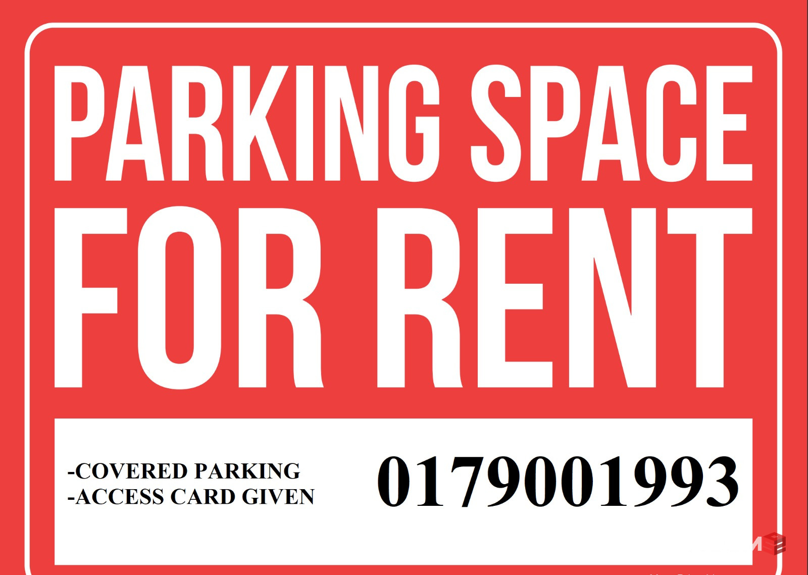 Carpark bay For Rent at V-Residensi 5, Selayang (next to 168 park mall)