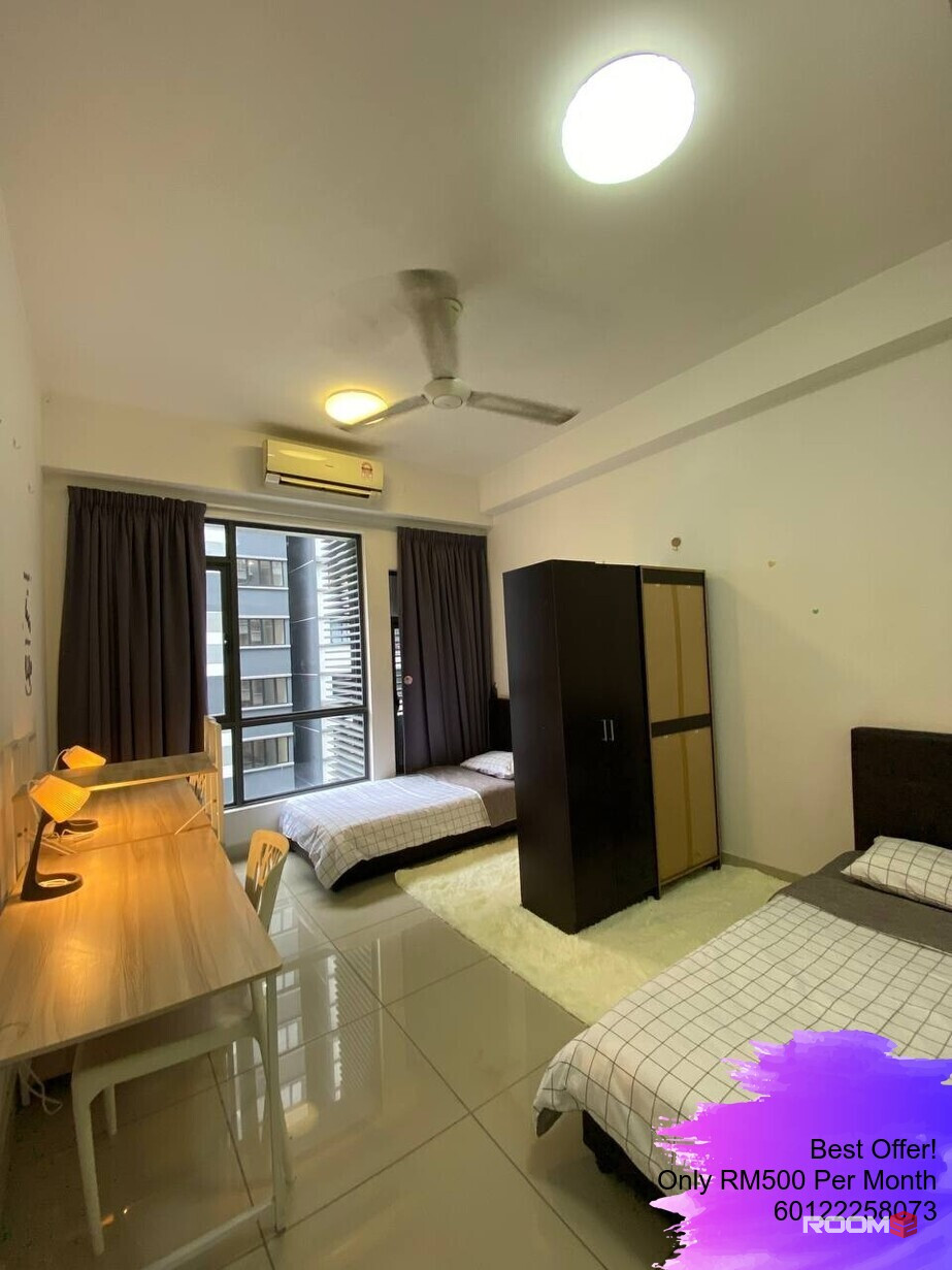 FEMALE UNIT 💯Sharing Room with Fully Furnished (FREE Cleaning Services & Utilities) 📍 Shah Alam