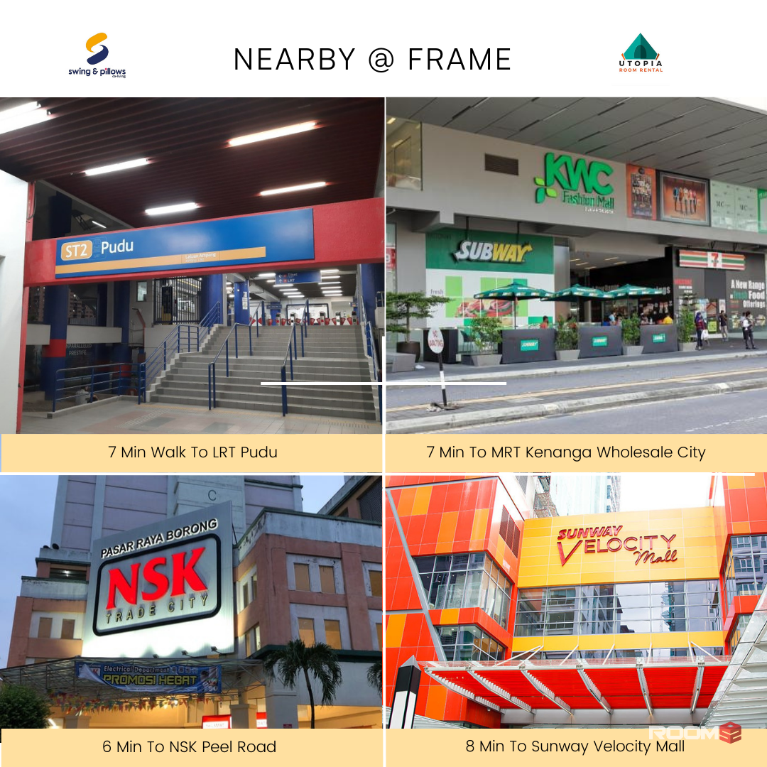 Central Location With Convenience📍Room Linked To MRT & LRT Chan Sow Lin 🚄